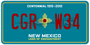 CGRW34  license plate in NM