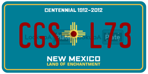 CGSL73  license plate in NM