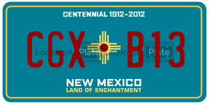 CGXB13  license plate in NM