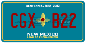 CGXB22  license plate in NM