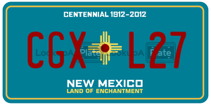 CGXL27  license plate in NM