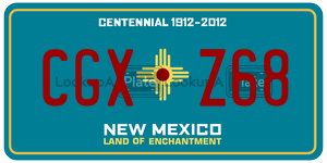 CGXZ68  license plate in NM