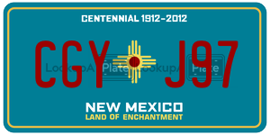 CGYJ97  license plate in NM