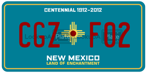 CGZF02  license plate in NM
