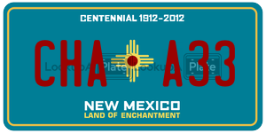CHAA33  license plate in NM
