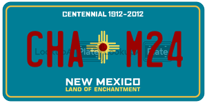 CHAM24  license plate in NM