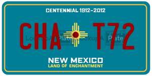 CHAT72  license plate in NM