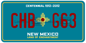 CHBG63  license plate in NM