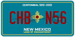 CHBN56  license plate in NM
