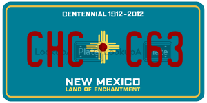 CHCC63  license plate in NM