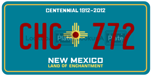 CHCZ72  license plate in NM