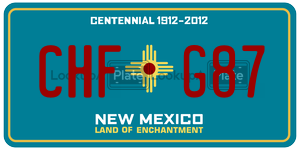 CHFG87  license plate in NM