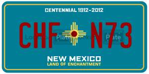 CHFN73  license plate in NM