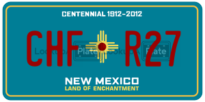 CHFR27  license plate in NM