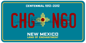 CHGN60  license plate in NM