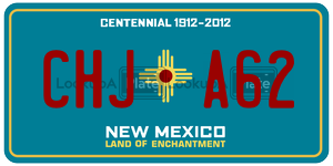 CHJA62  license plate in NM