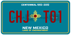 CHJT01  license plate in NM