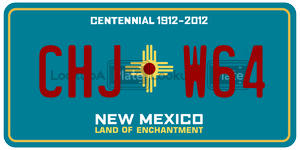 CHJW64  license plate in NM