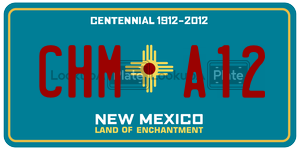 CHMA12  license plate in NM