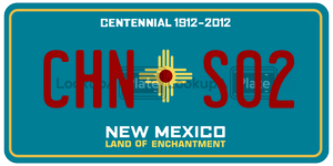 CHNS02  license plate in NM