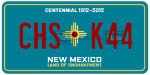 CHSK44  license plate in NM
