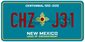 CHZJ31  license plate in NM