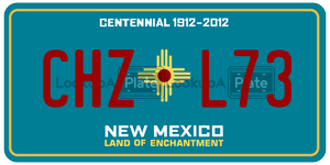 CHZL73  license plate in NM