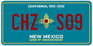 CHZS09  license plate in NM