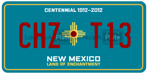 CHZT13  license plate in NM