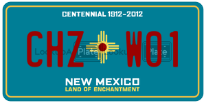 CHZW01  license plate in NM