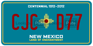 CJCD77  license plate in NM