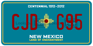 CJDG95  license plate in NM