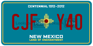 CJFY40  license plate in NM