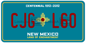 CJGL60  license plate in NM