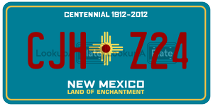 CJHZ24  license plate in NM