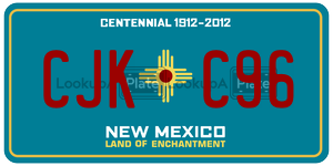 CJKC96  license plate in NM