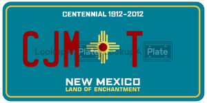 CJMT  license plate in NM