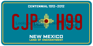 CJPH99  license plate in NM