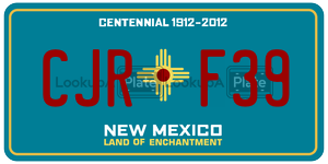 CJRF39  license plate in NM