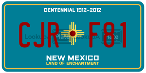 CJRF81  license plate in NM