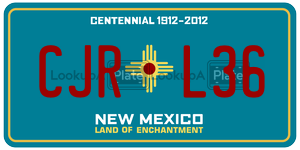 CJRL36  license plate in NM