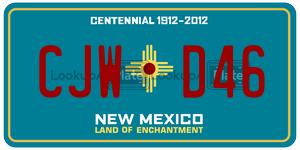 CJWD46  license plate in NM