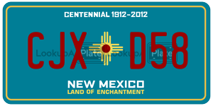 CJXD58  license plate in NM