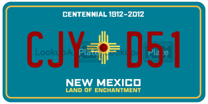 CJYD51  license plate in NM