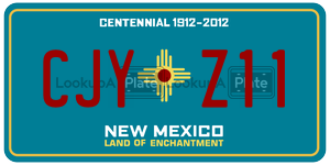 CJYZ11  license plate in NM