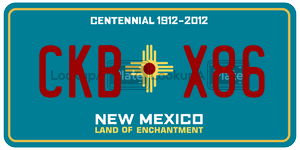 CKBX86  license plate in NM