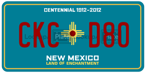 CKCD80  license plate in NM