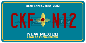 CKFN12  license plate in NM