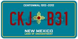 CKJB31  license plate in NM
