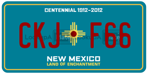 CKJF66  license plate in NM